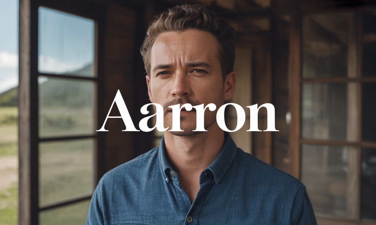 Illustration symbolique liée à l’origine du prénom Aarron