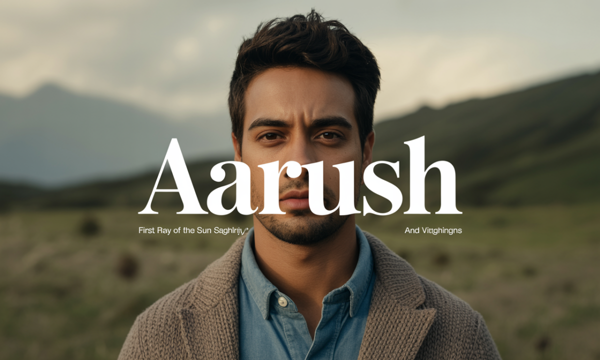 Illustration symbolique liée à l’origine du prénom Aarush