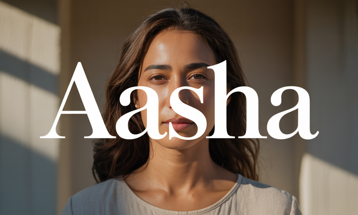 Illustration symbolique liée à l’origine du prénom Aasha