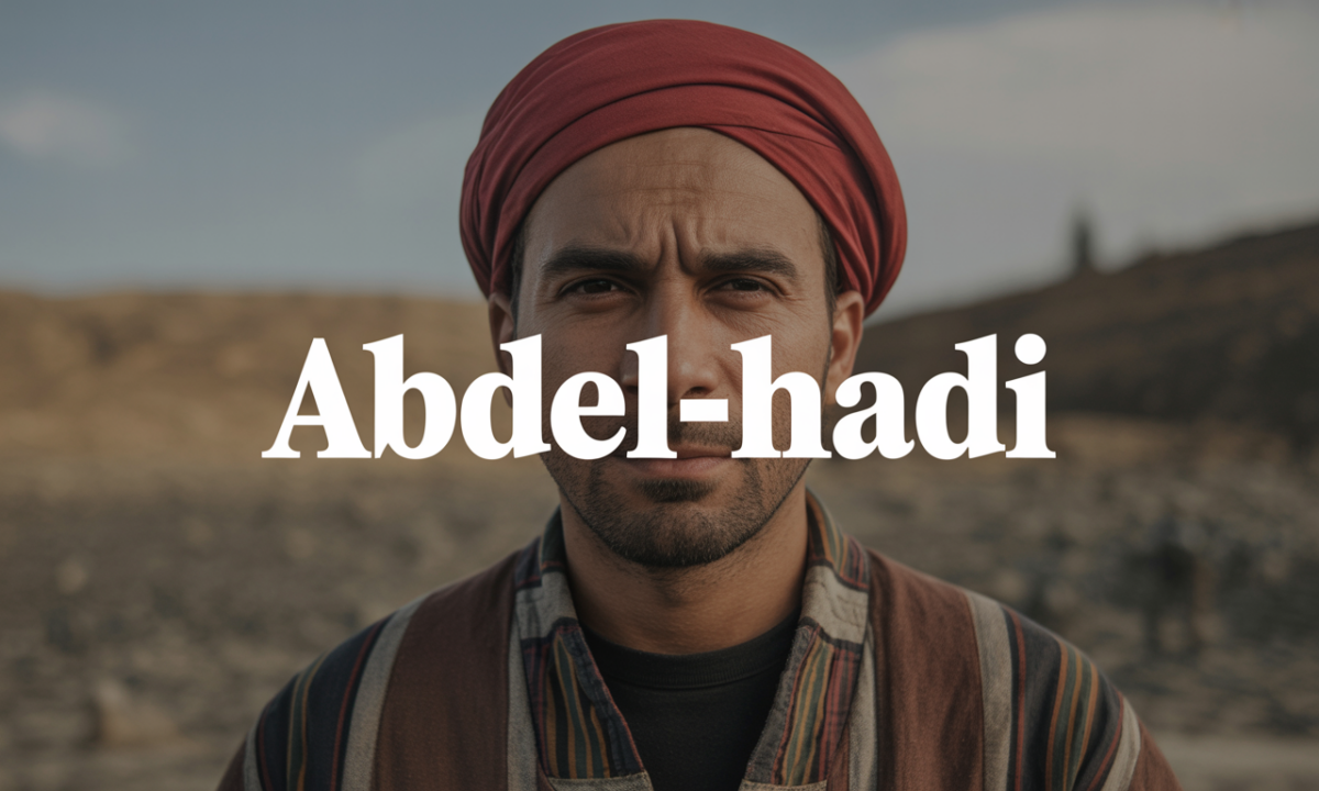 Illustration symbolique liée à l’origine du prénom Abdel-hadi