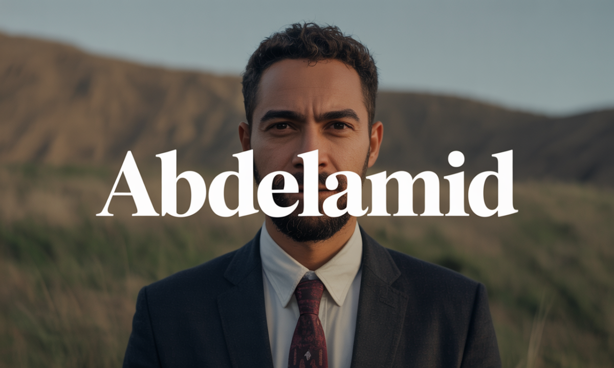 Illustration symbolique liée à l’origine du prénom Abdelamid