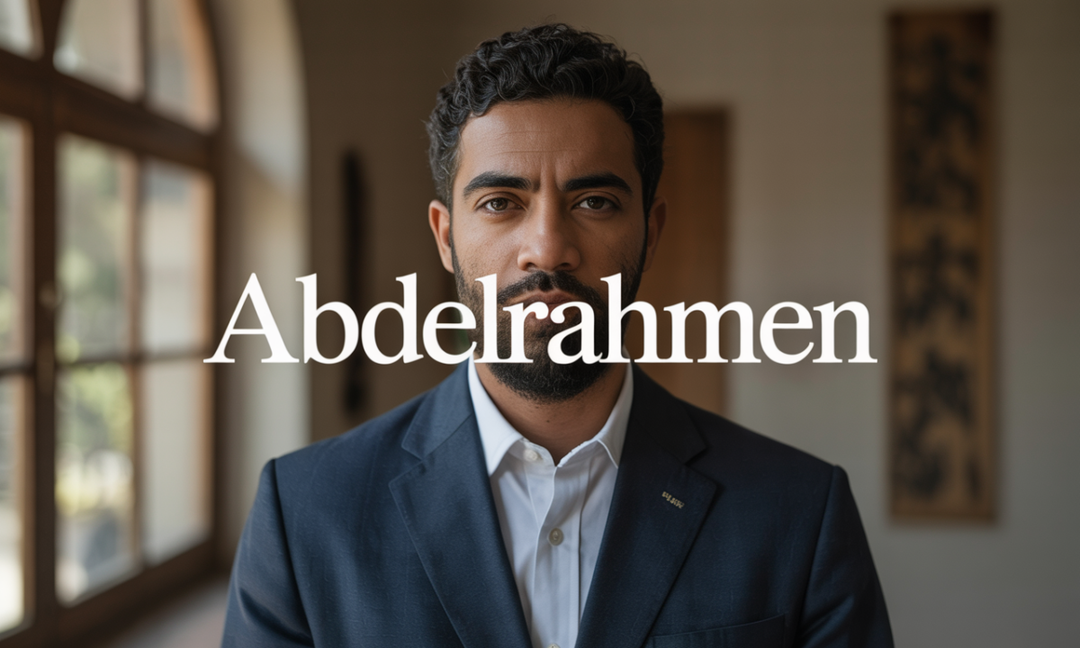 Illustration symbolique liée à l’origine du prénom Abdelrahmen