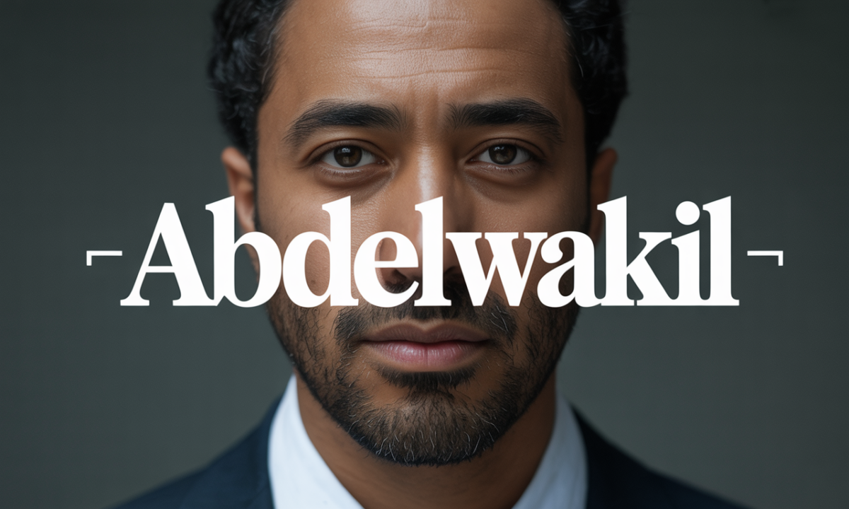 Illustration symbolique liée à l’origine du prénom Abdelwakil