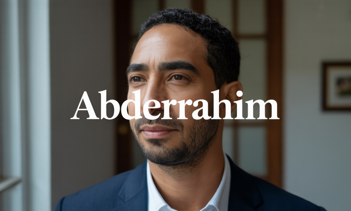 Illustration symbolique liée à l’origine du prénom Abderrahim