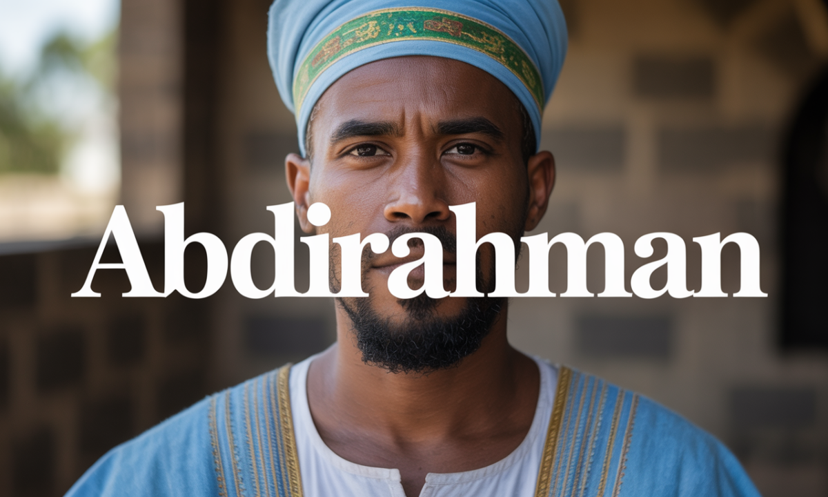 Illustration symbolique liée à l’origine du prénom Abdirahman