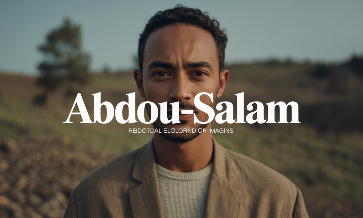 Illustration symbolique liée à l’origine du prénom Abdou-salam