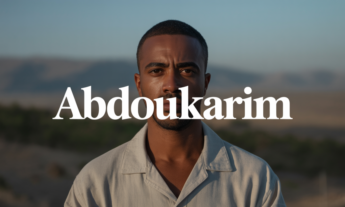 Illustration symbolique liée à l’origine du prénom Abdoukarim