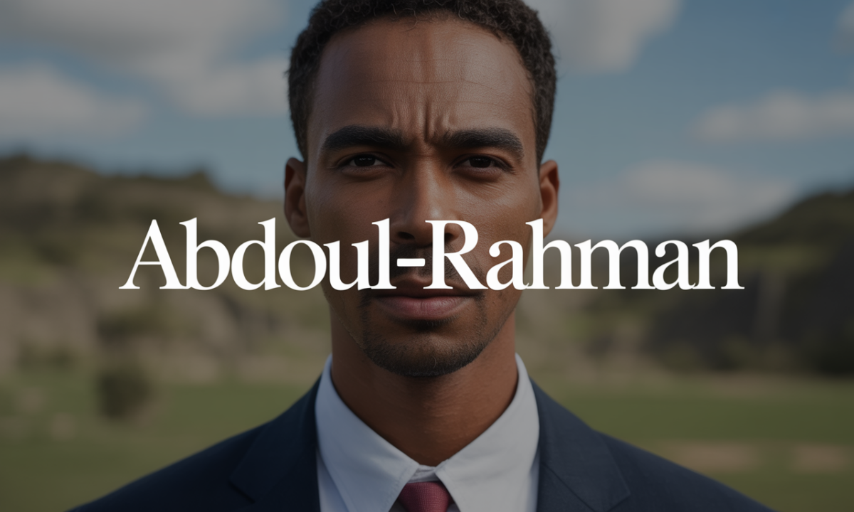 Illustration symbolique liée à l’origine du prénom Abdoul-rahman