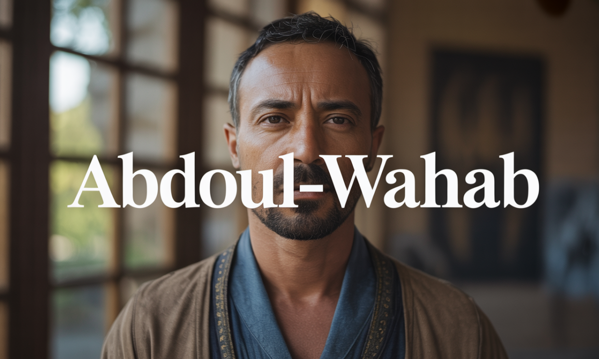 Illustration symbolique liée à l’origine du prénom Abdoul-wahab