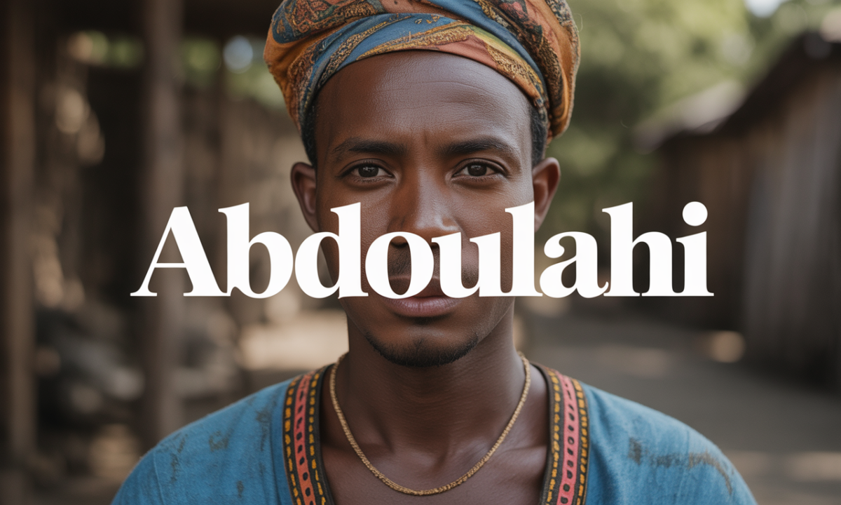 Illustration symbolique liée à l’origine du prénom Abdoulahi