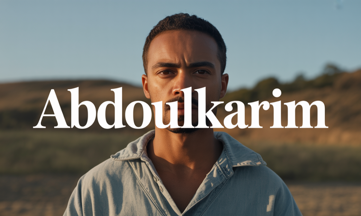Illustration symbolique liée à l’origine du prénom Abdoulkarim