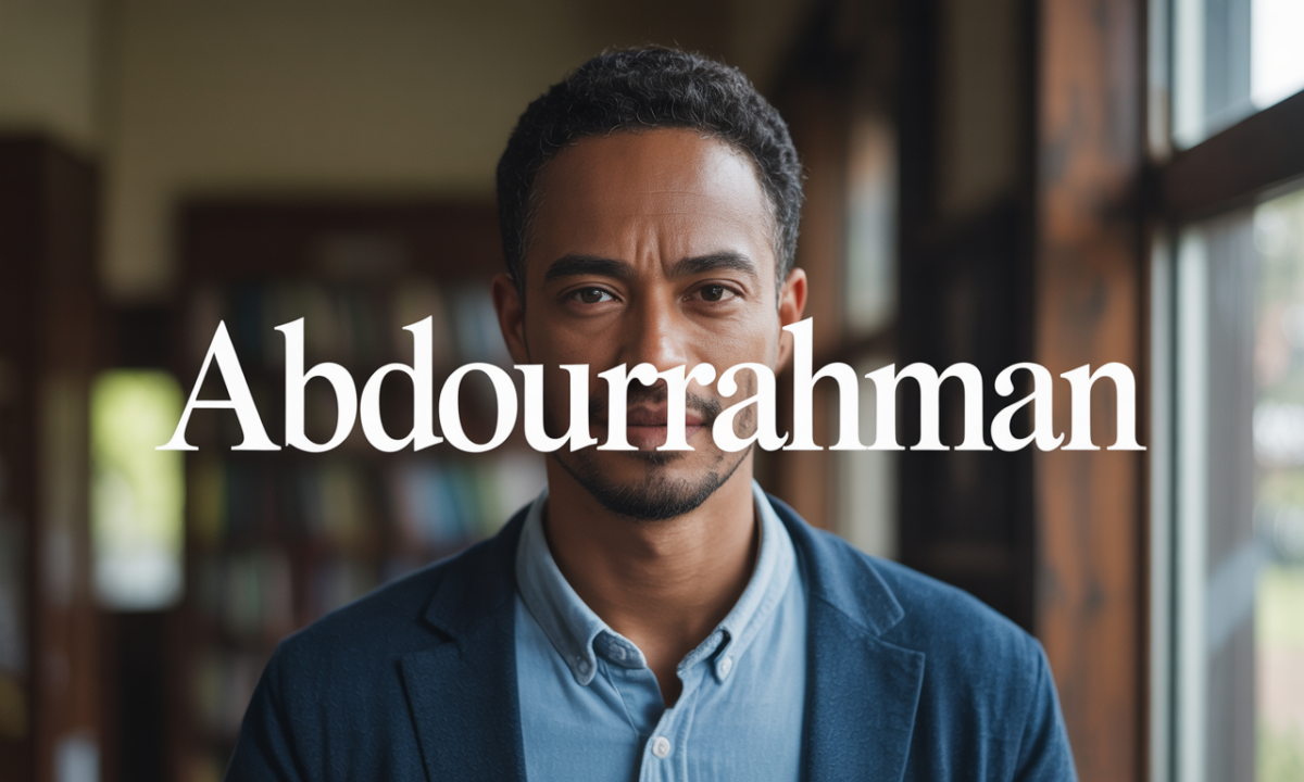 Illustration symbolique liée à l’origine du prénom Abdourrahman