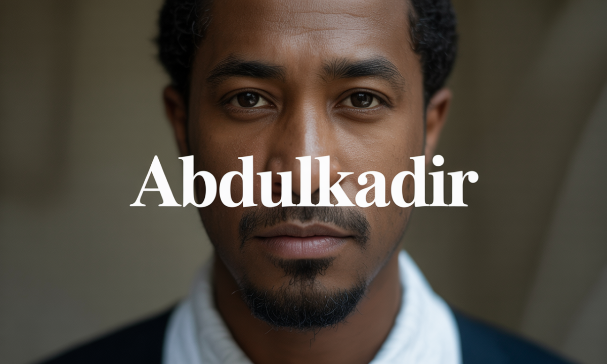 Illustration symbolique liée à l’origine du prénom Abdulkadir