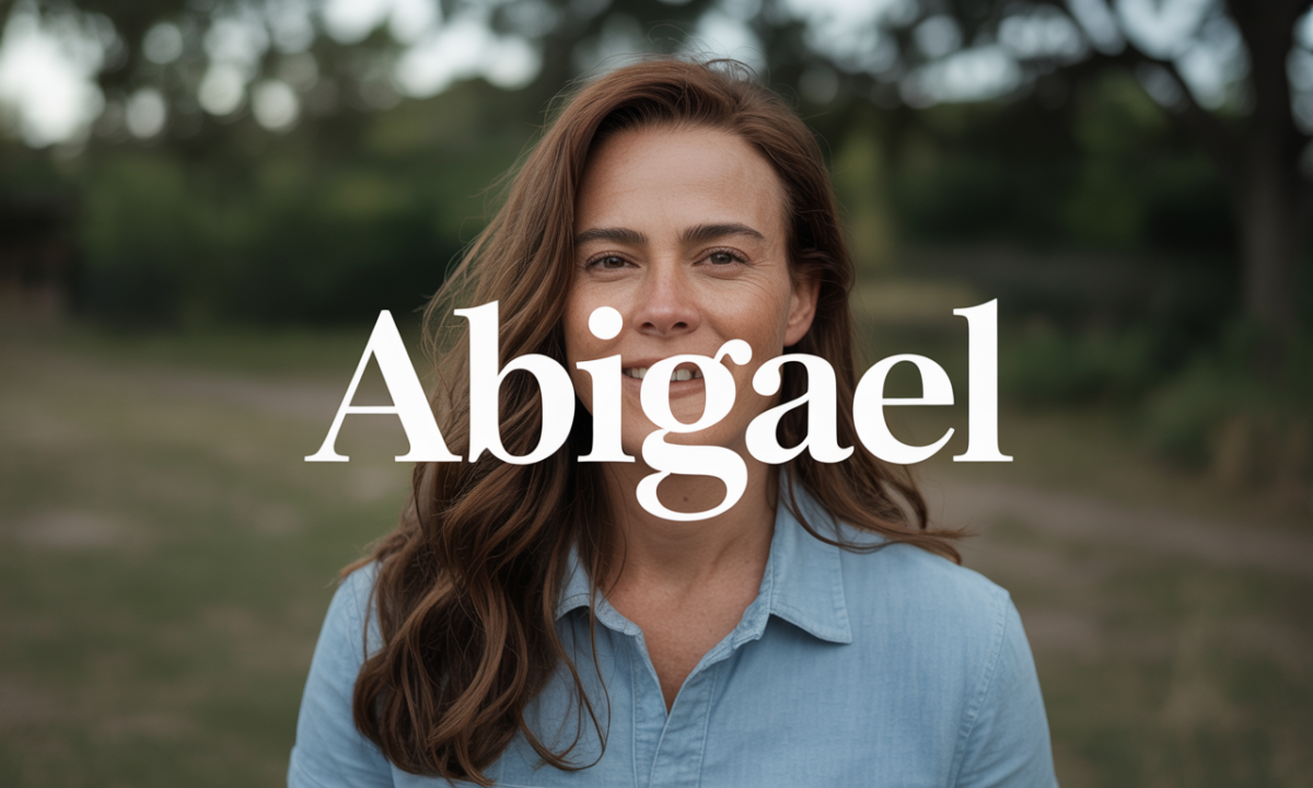 Illustration symbolique liée à l’origine du prénom Abigael
