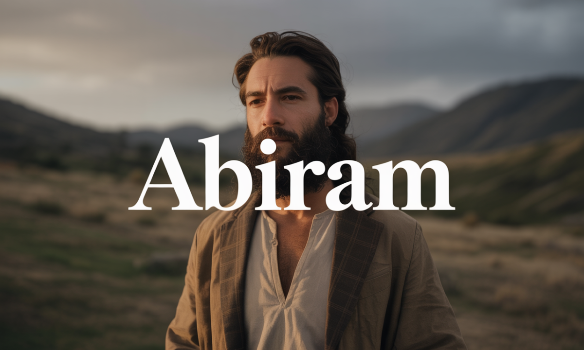 Illustration symbolique liée à l’origine du prénom Abiram