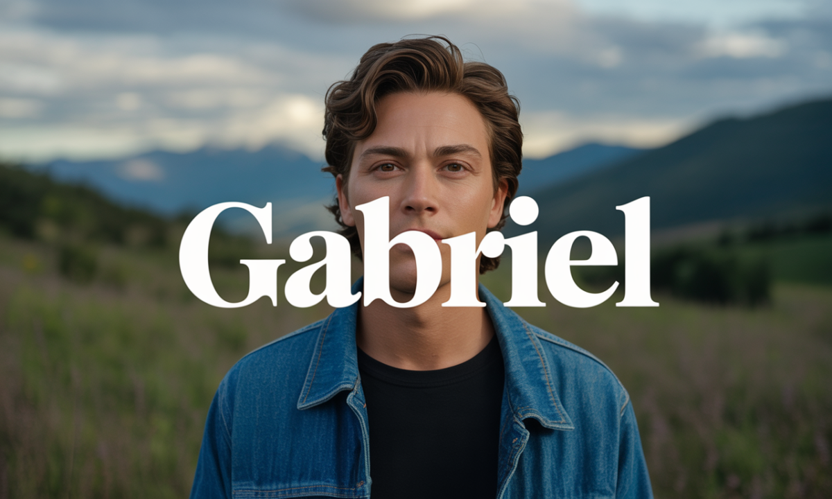 Illustration symbolique liée à l’origine du prénom Abriel