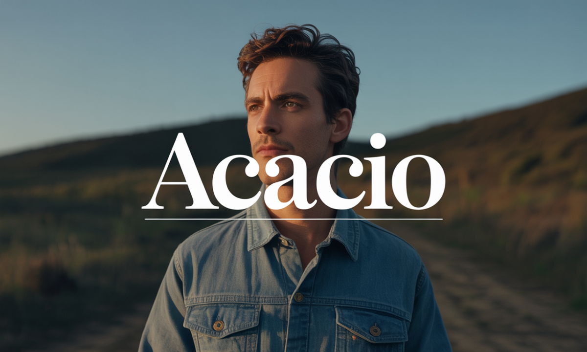 Illustration symbolique liée à l’origine du prénom Acacio