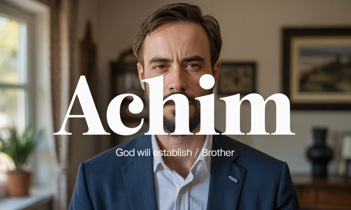 Illustration symbolique liée à l’origine du prénom Achim