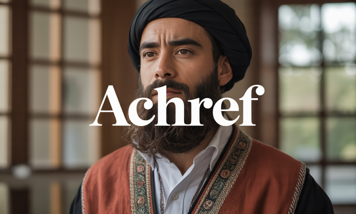 Illustration symbolique liée à l’origine du prénom Achref
