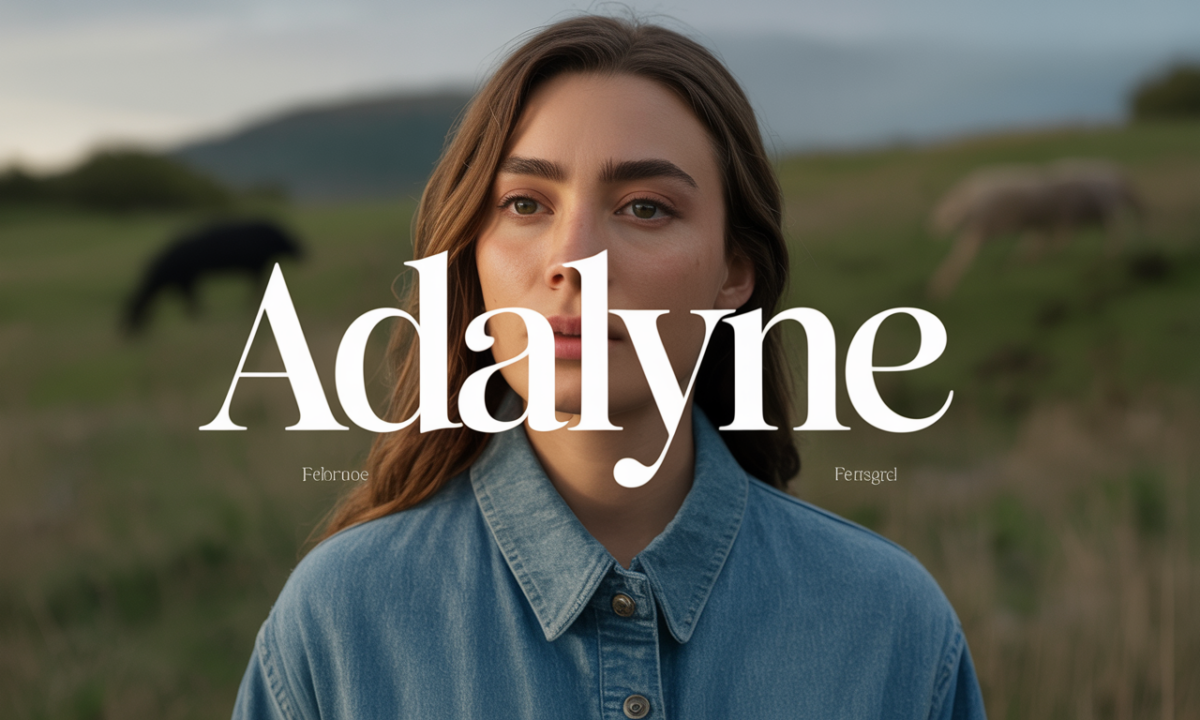 Illustration symbolique liée à l’origine du prénom Adalyne