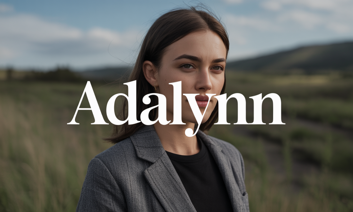 Illustration symbolique liée à l’origine du prénom Adalynn