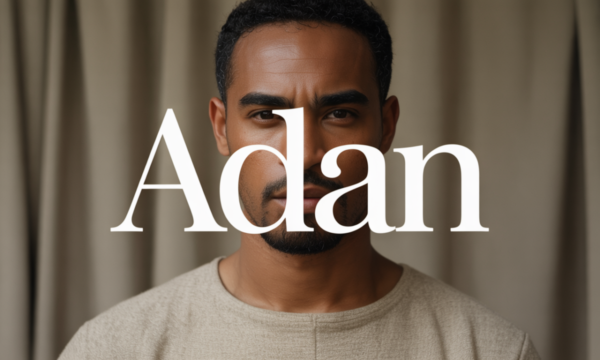 Illustration symbolique liée à l’origine du prénom Adan