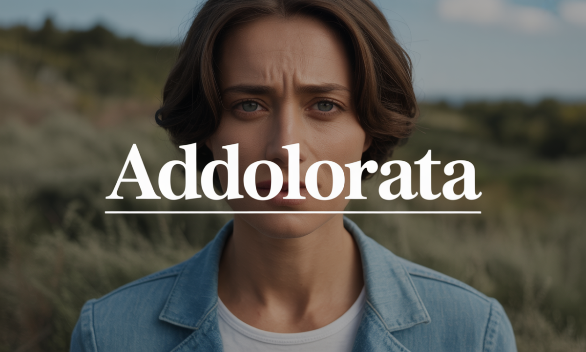 Illustration symbolique liée à l’origine du prénom Addolorata