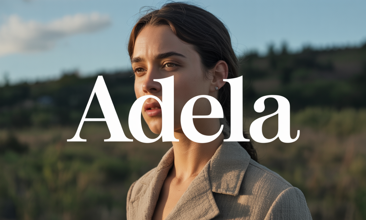Illustration symbolique liée à l’origine du prénom Adela
