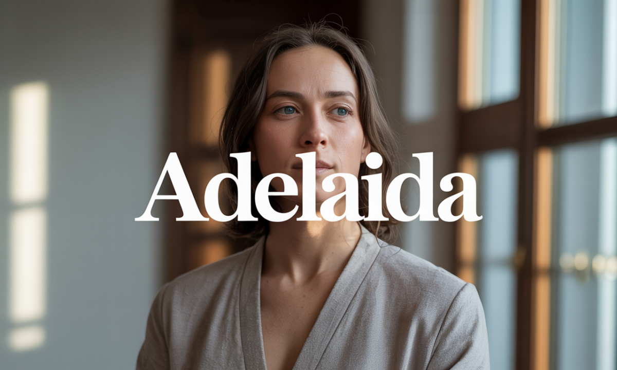 Illustration symbolique liée à l’origine du prénom Adelaida