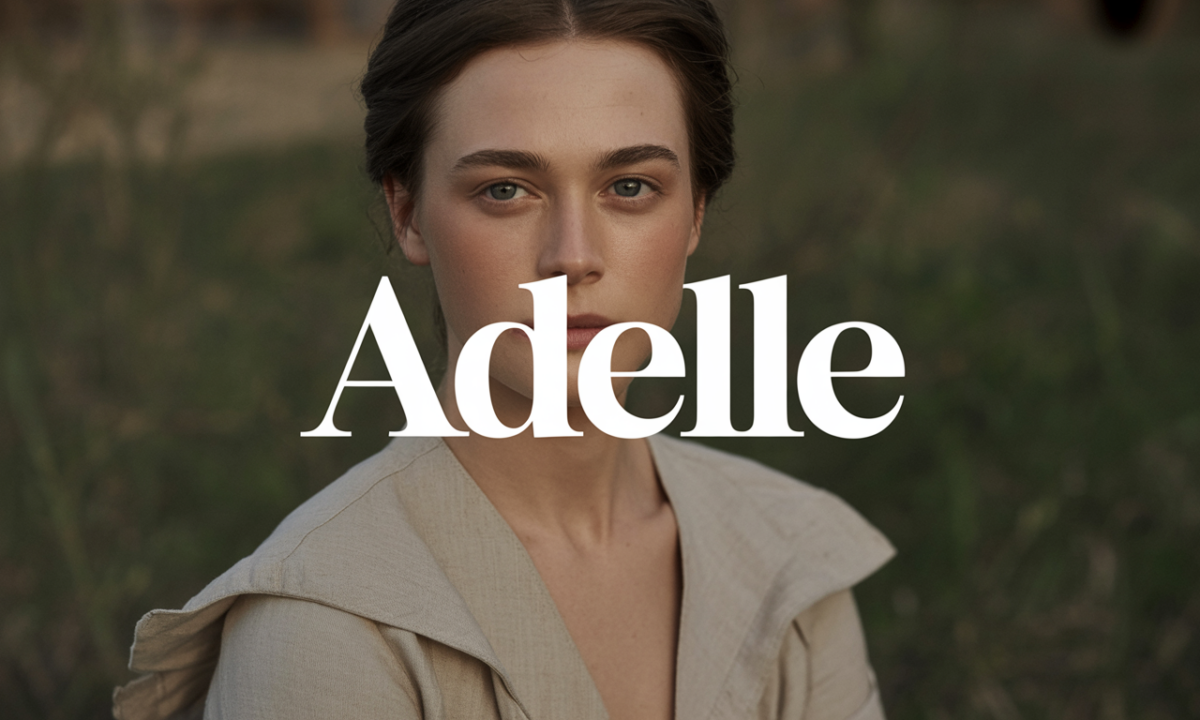 Illustration symbolique liée à l’origine du prénom Adelle