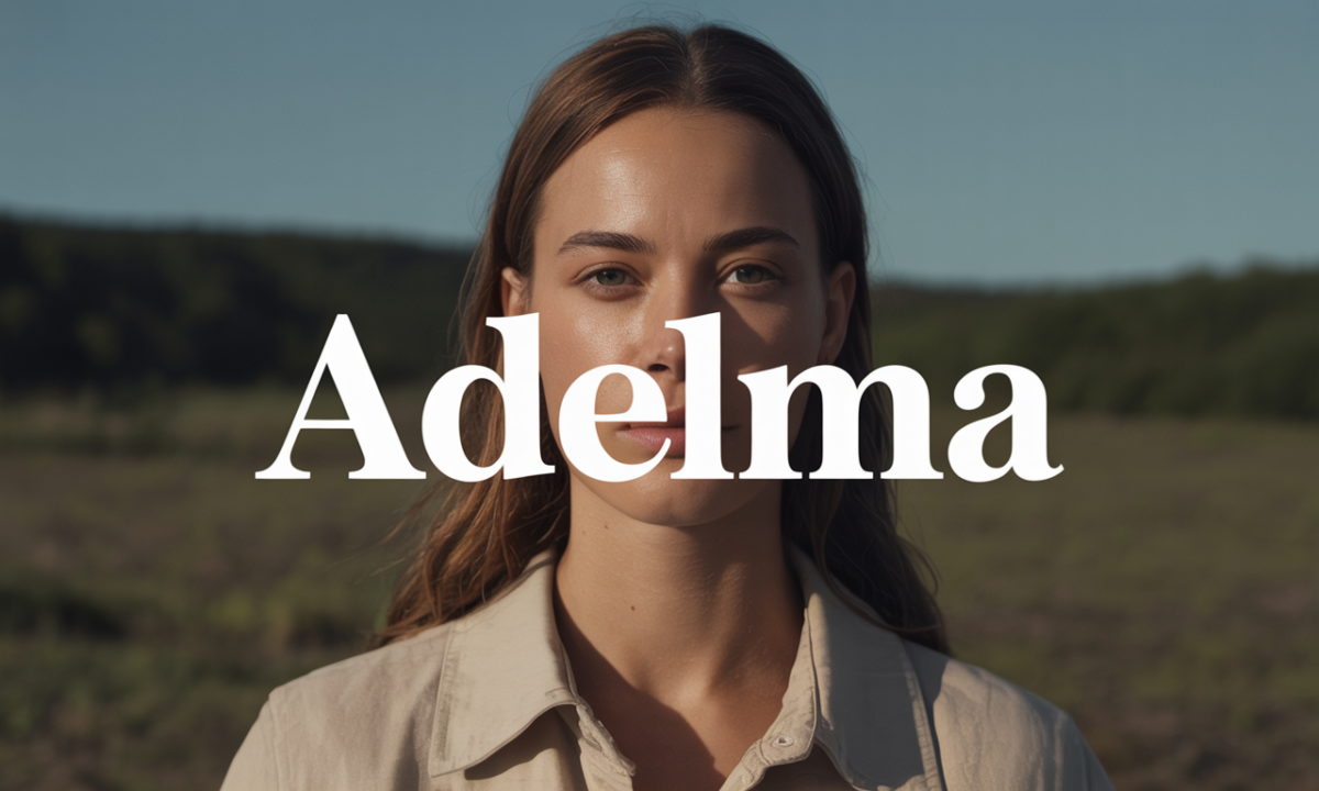 Illustration symbolique liée à l’origine du prénom Adelma