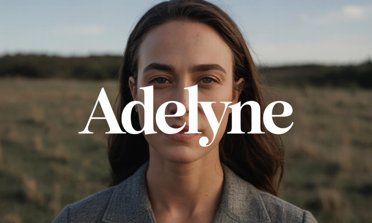 Illustration symbolique liée à l’origine du prénom Adelyne