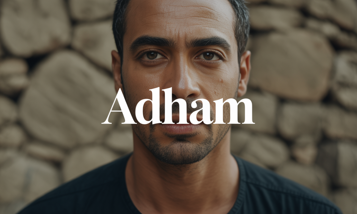 Illustration symbolique liée à l’origine du prénom Adham