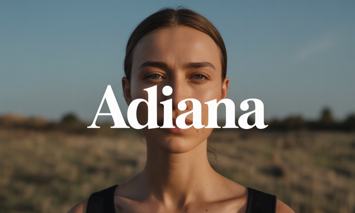 Illustration symbolique liée à l’origine du prénom Adiana