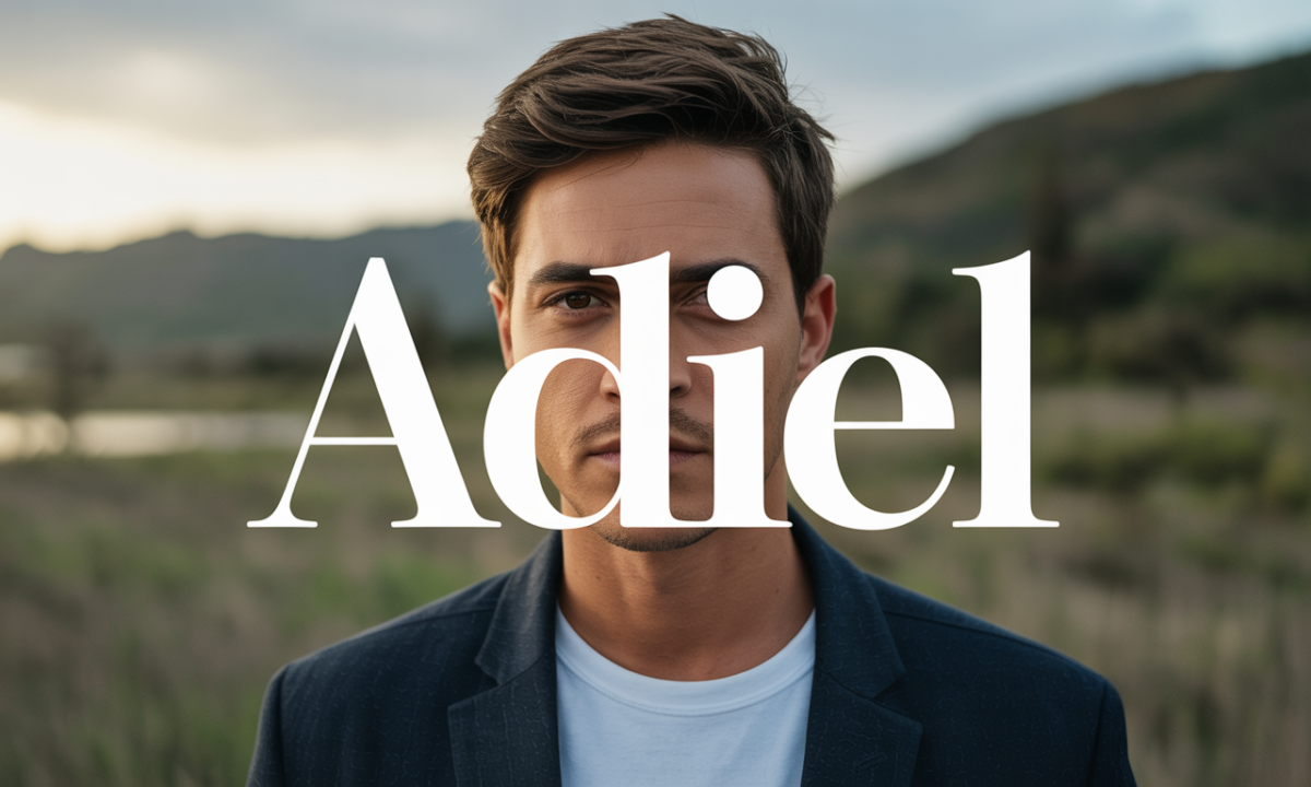 Illustration symbolique liée à l’origine du prénom Adiel