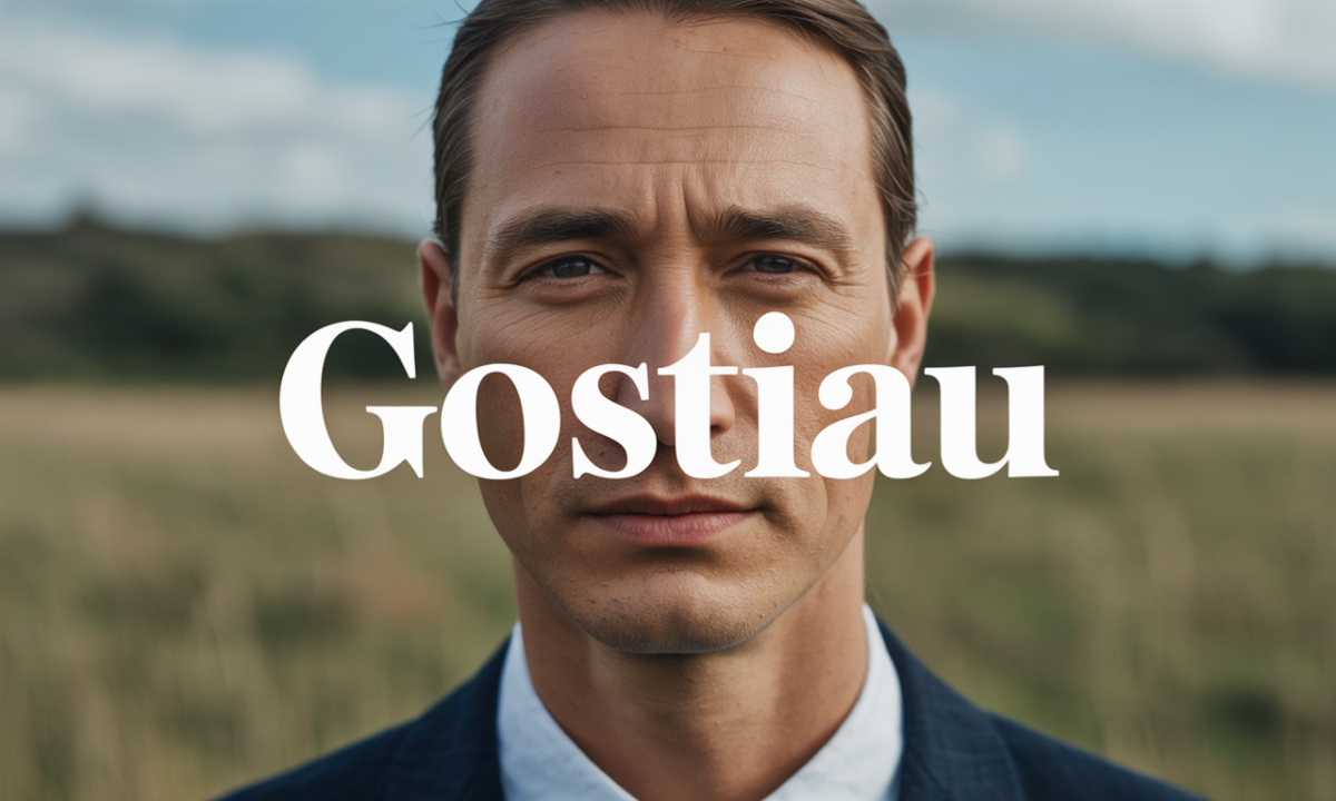 Illustration symbolique liée à l’origine du prénom Gostiau