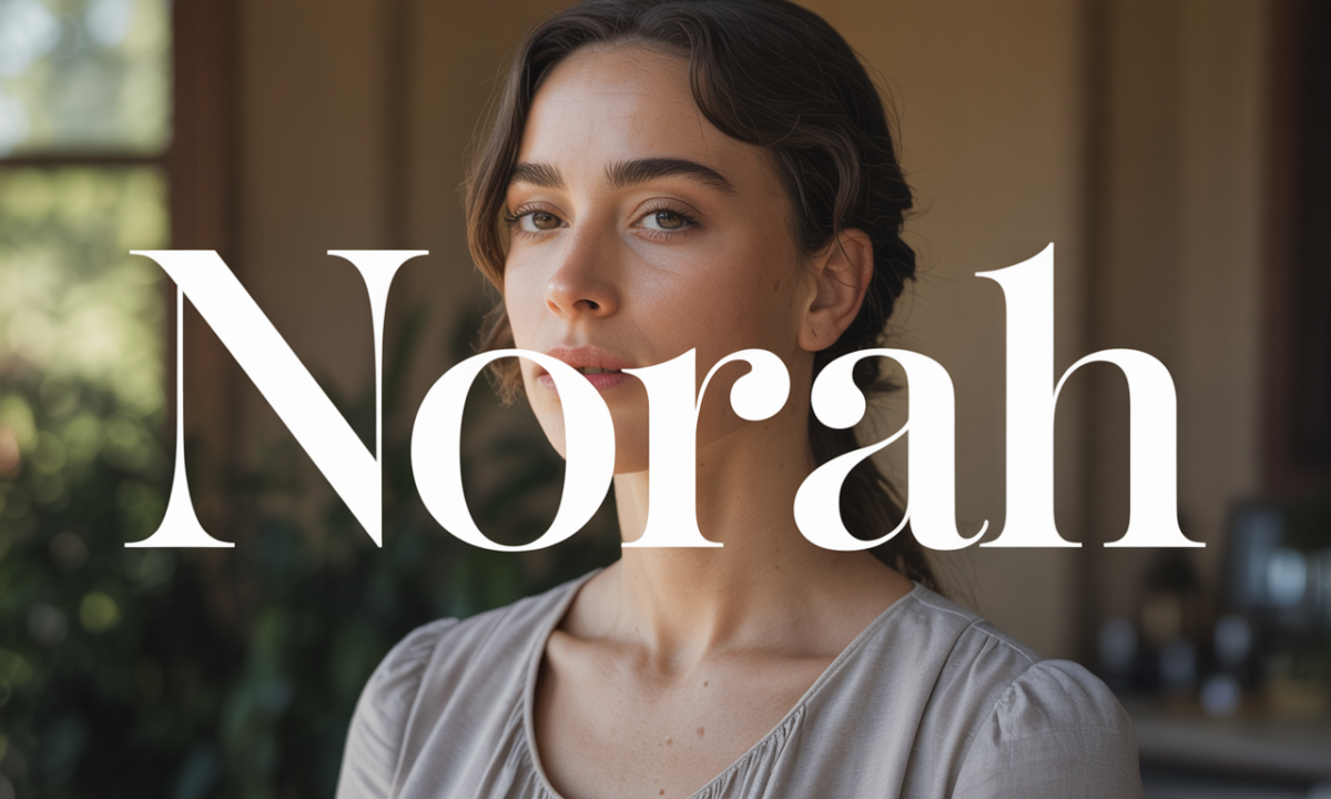 Illustration symbolique liée à l’origine du prénom Norah