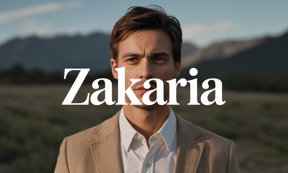 Illustration symbolique liée à l’origine du prénom Zakaria