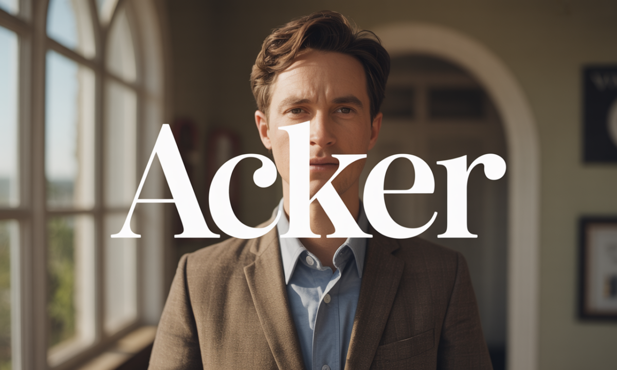 Illustration de Acker, Noms de famille