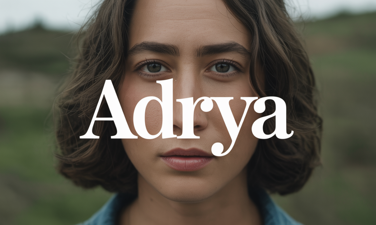 Illustration symbolique liée à l’origine du prénom Adrya