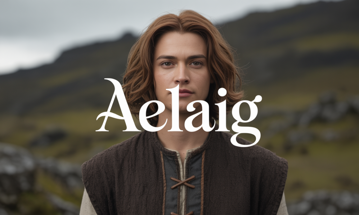 Illustration symbolique liée à l’origine du prénom Aelaig
