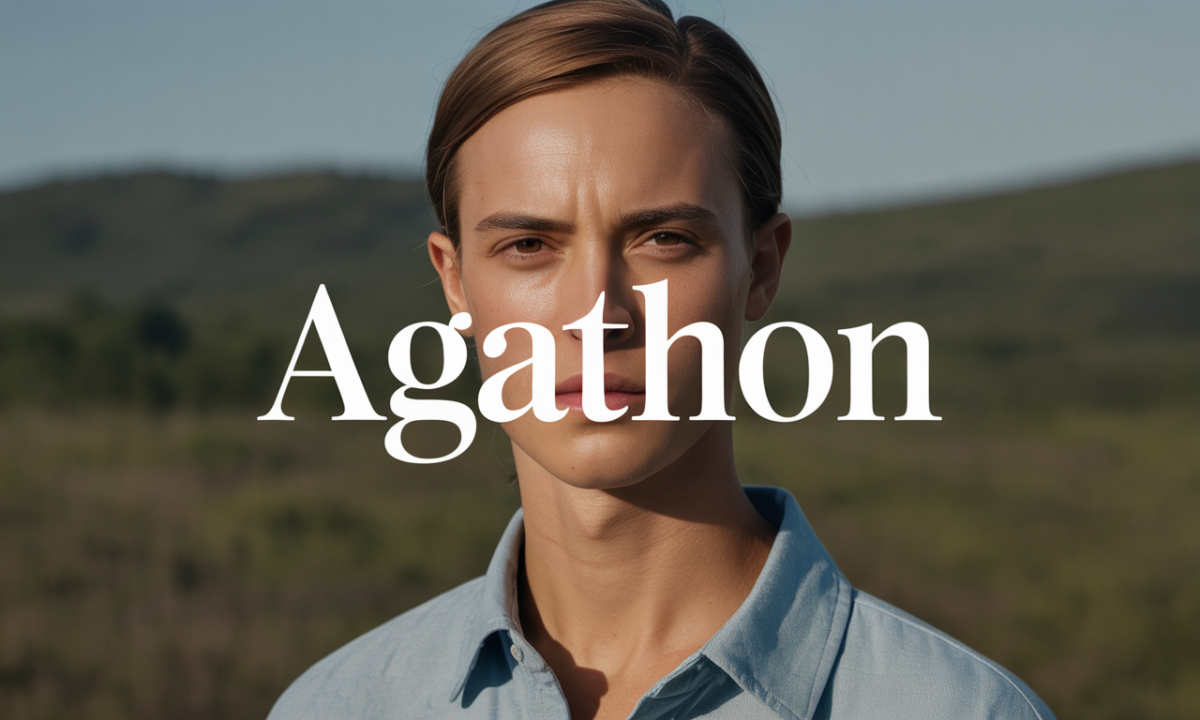Illustration symbolique liée à l’origine du prénom Agathon