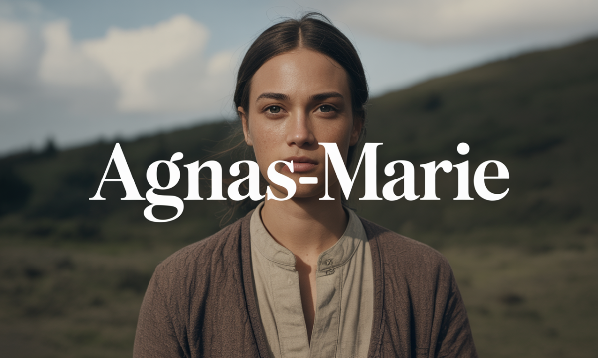 Illustration symbolique liée à l’origine du prénom Agnas-marie