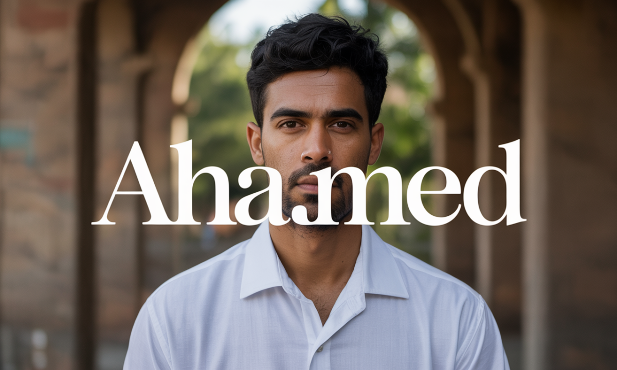 Illustration symbolique liée à l’origine du prénom Ahamed