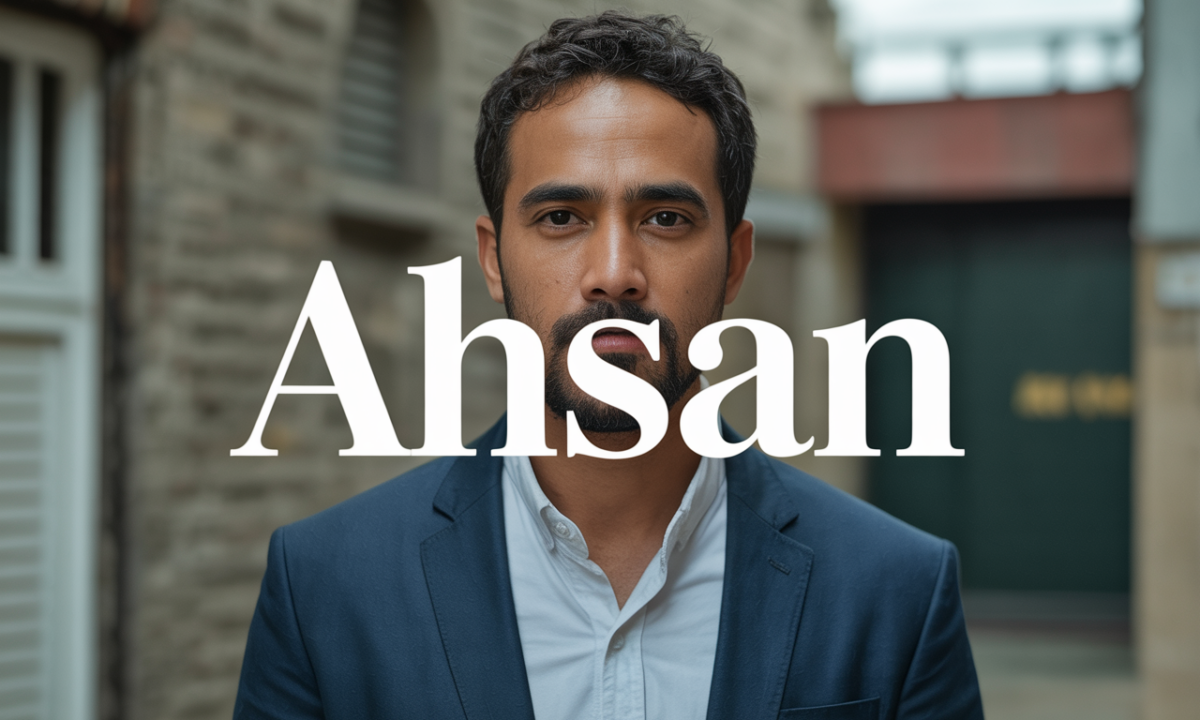 Illustration symbolique liée à l’origine du prénom Ahsan