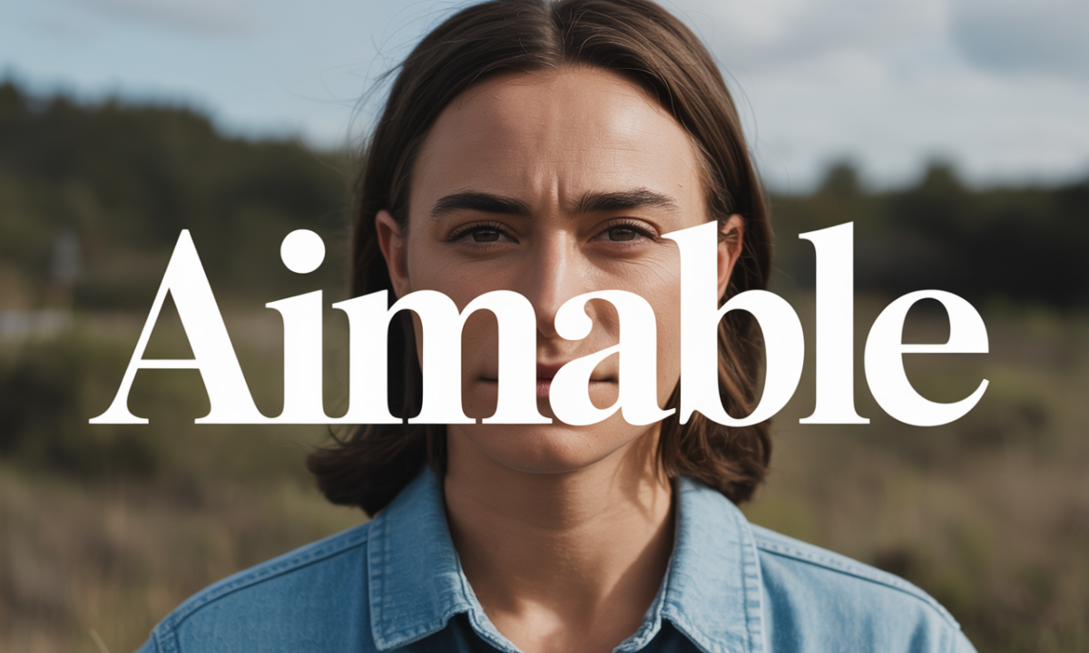 Illustration symbolique liée à l’origine du prénom Aimable