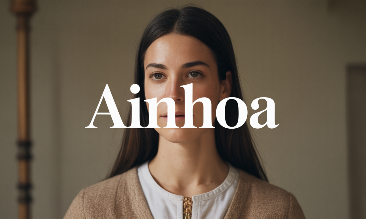 Illustration symbolique liée à l’origine du prénom Ainhoa