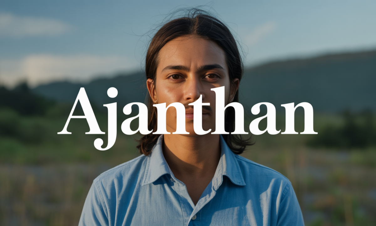 Illustration symbolique liée à l’origine du prénom Ajanthan