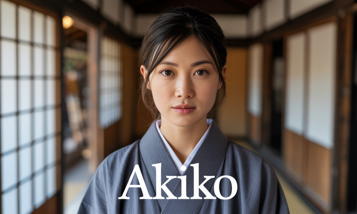 Illustration symbolique liée à l’origine du prénom Akiko