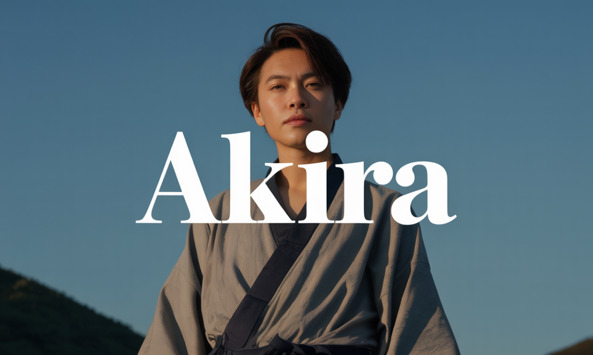 Illustration symbolique liée à l’origine du prénom Akira